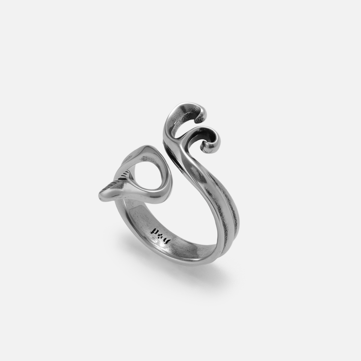 Siren Wake | Gothic Silver Wave Ring - PunkYouth – Punkyouth