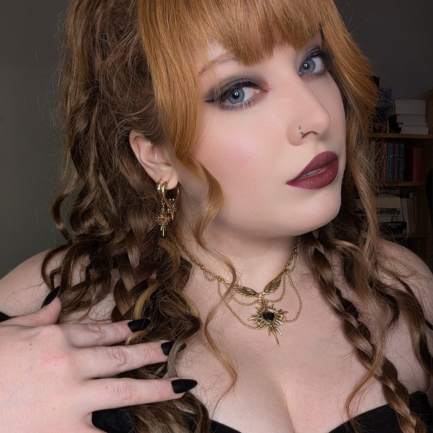 CELESTIAL STARBURST WINGS NECKLACE