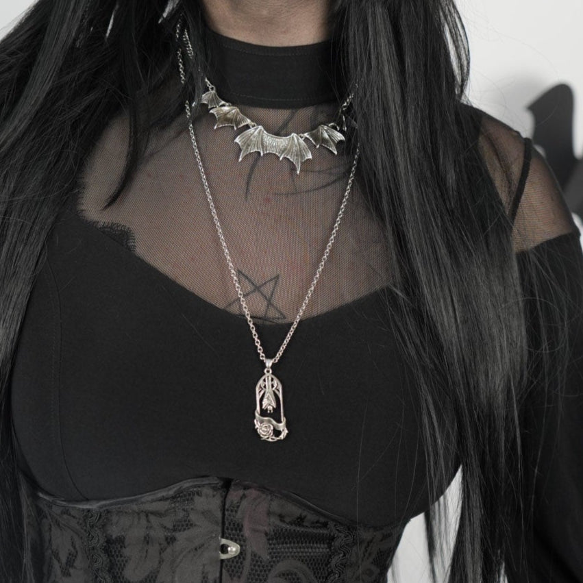 ROSE & BAT NECKLACES
