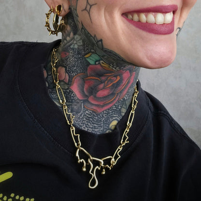 FLUID PIN NECKLACES