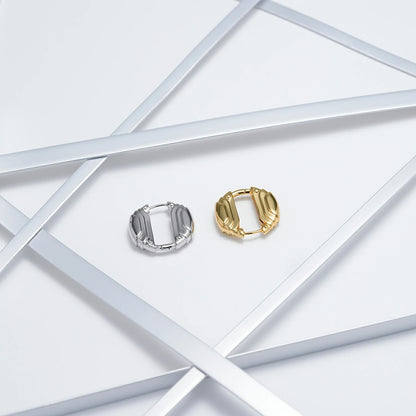 LAMINAR GUARD HOOP EARRINGS