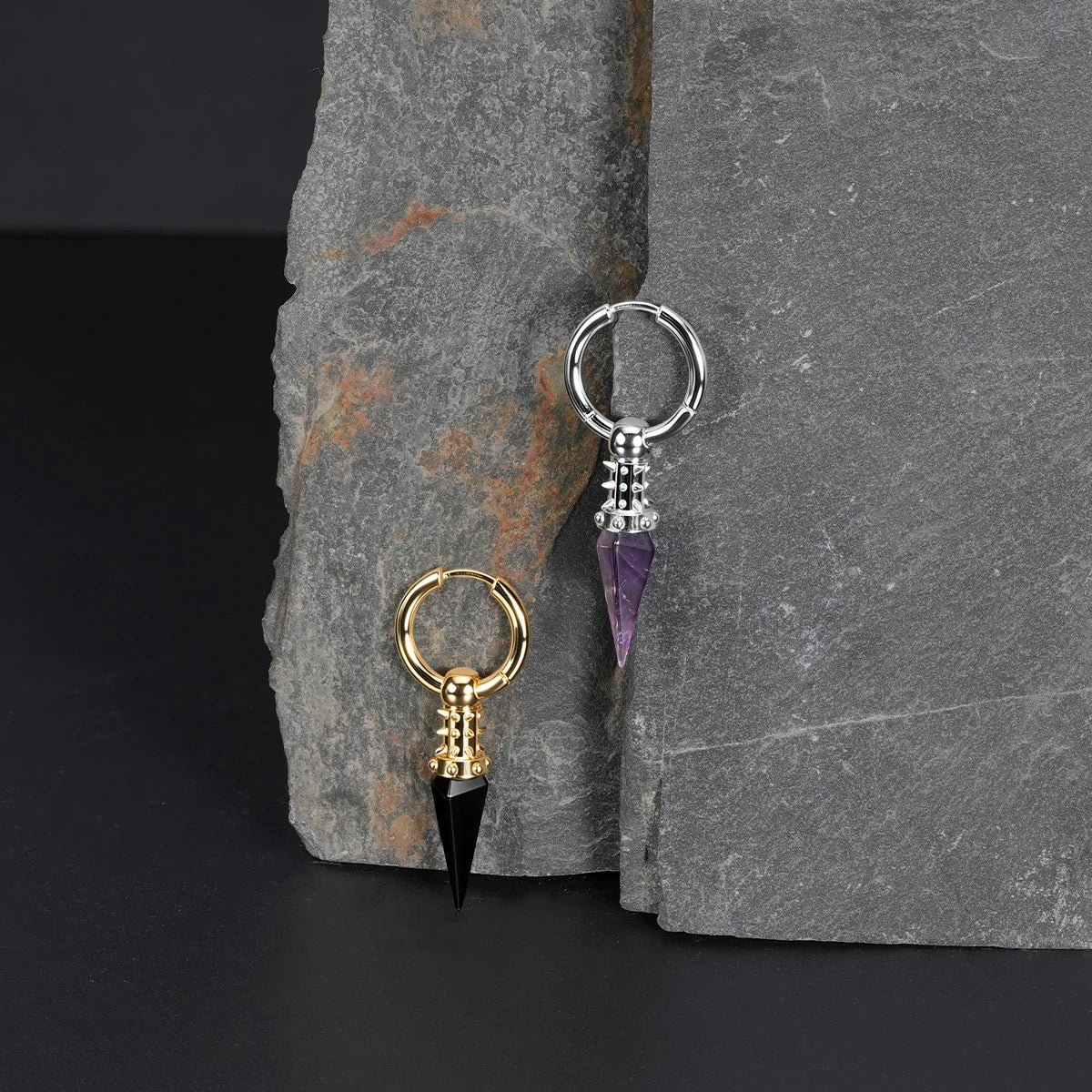 RIVET PRISM EARRINGS