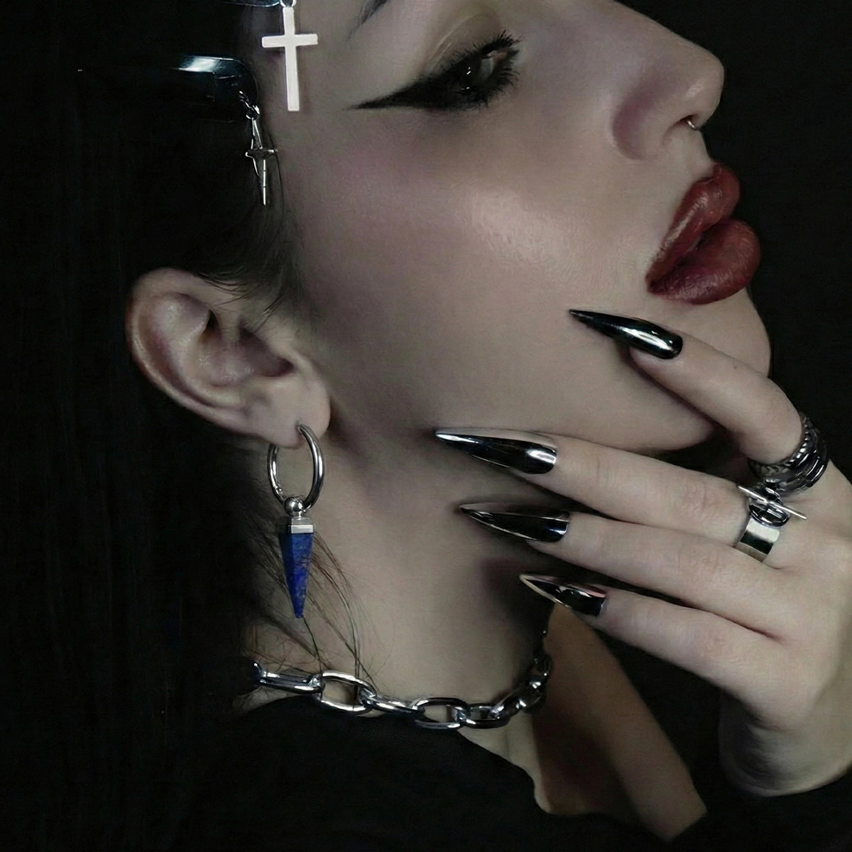 PRISMATISCHE KRISTALL-OHRRINGE