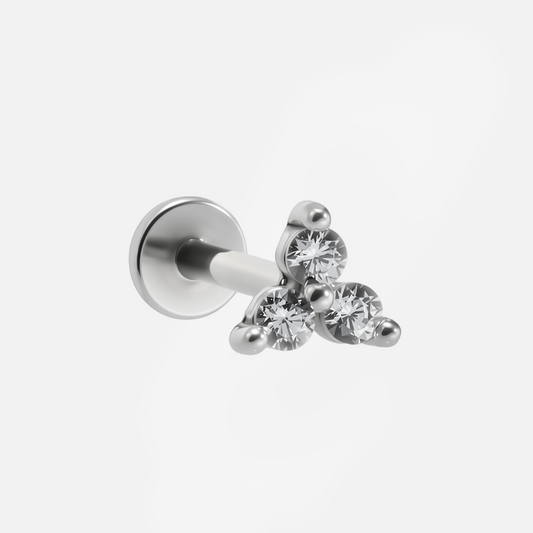 TRIO FLAT BACK STUD