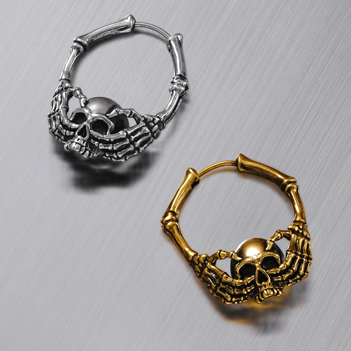 BONEGRIP SKULL EARRINGS