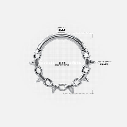 CHAIN & SPIKE SEPTUM CLICKER