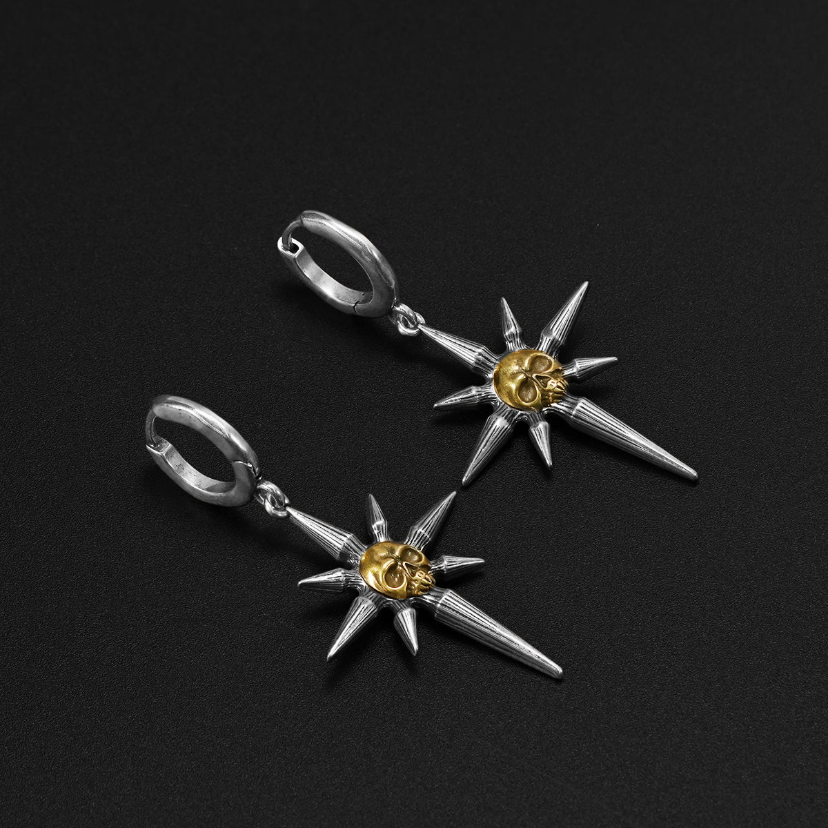 STARBURST SKULL EARRINGS