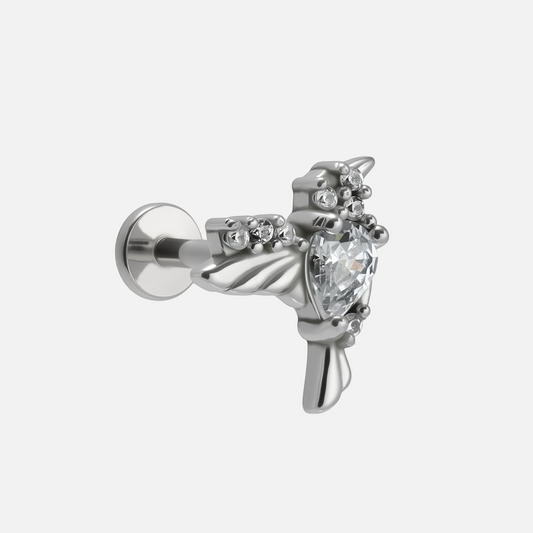 HUMMINGBIRD GRACE FLAT BACK STUD