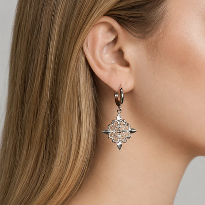 FLEUR-DE-LIS ELEGANCE EARRINGS