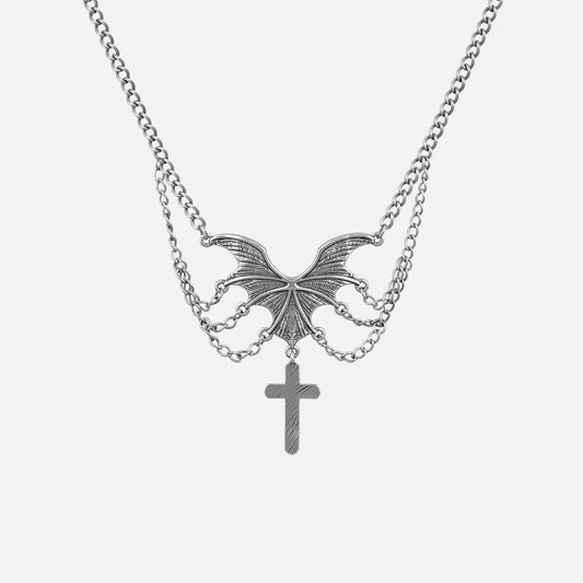 MYSTIC CROSS WINGS NECKLACE