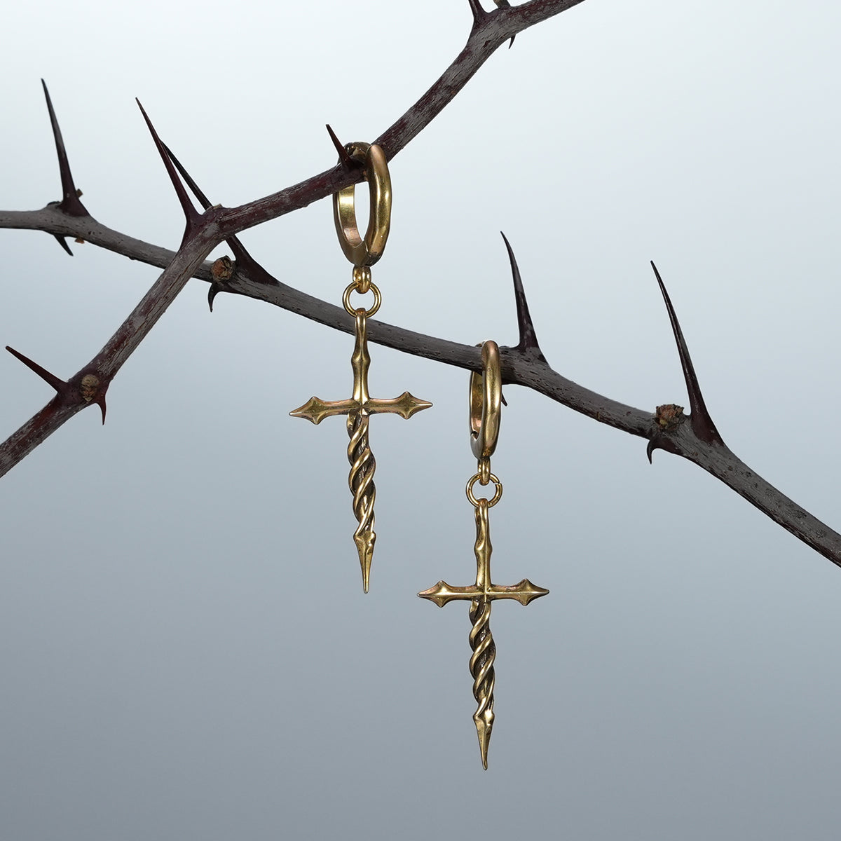 LONGINUS ASCENSION NAIL EARRINGS