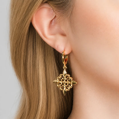 FLEUR-DE-LIS ELEGANCE EARRINGS