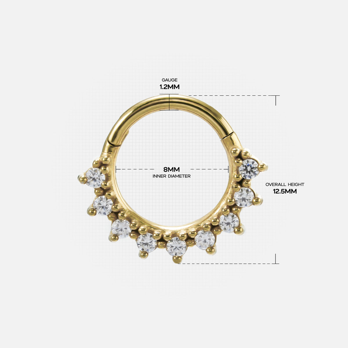 RADIANT ZIRCON SEPTUM CLICKER