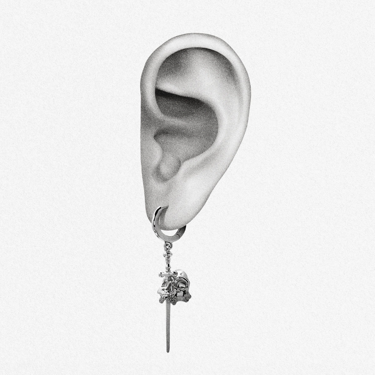 SKULL DAGGER EARRINGS