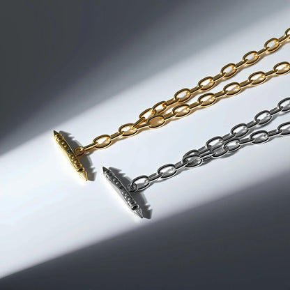 LAMINAR AXIS SPIKE CHAIN NECKLACE