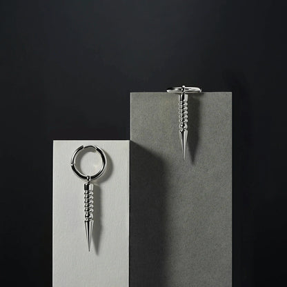 THORN DROP HOOPS EARRINGS