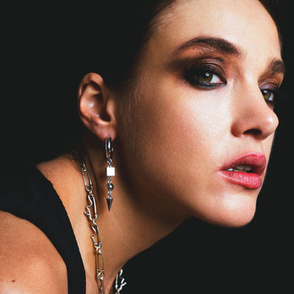 GEOMETRIC DROP EARRINGS