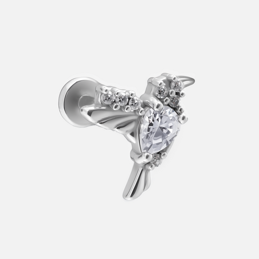 HUMMINGBIRD GRACE FLAT BACK STUD