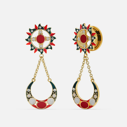 SUNFIRE CRESCENT DANGLES