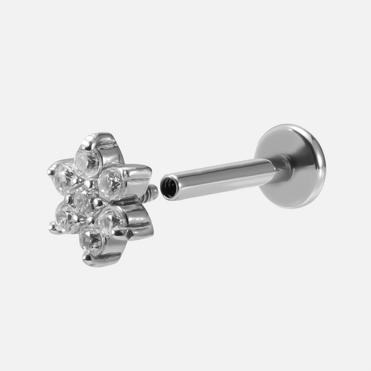 TWINKLING PETALS FLAT BACK STUD