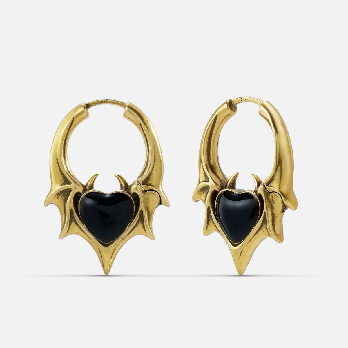 NOCTURNAL HEART EARRINGS
