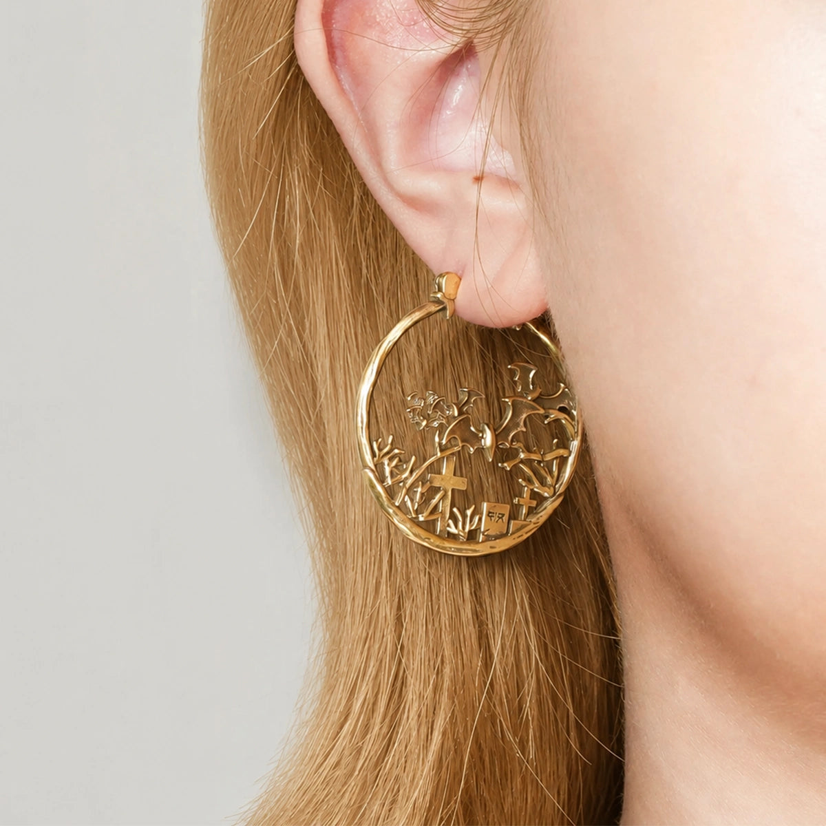 GRAVEYARD BAT EARRINGS