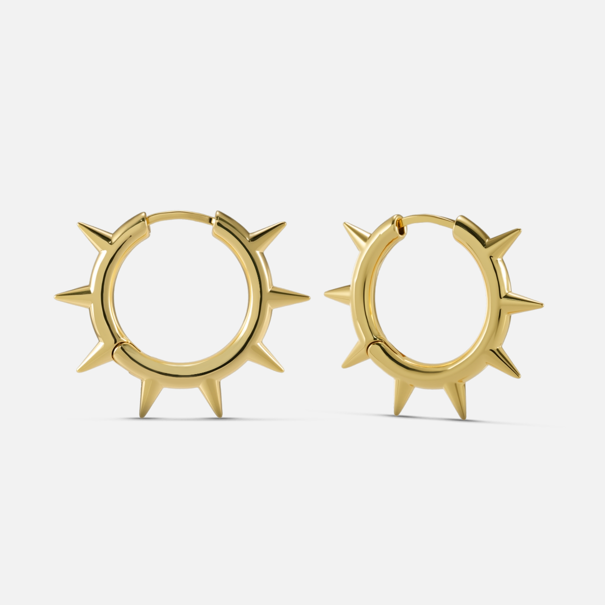 REBEL SPIKE HOOP EARRINGS