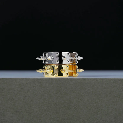 CROWN SPIRE HOOPS EARRINGS