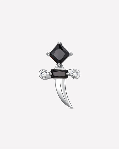 CRYSTAL DAGGER FLATBACK STUD
