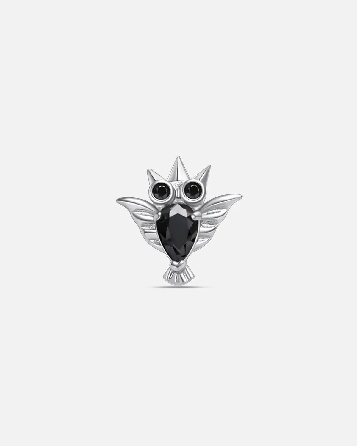 CRYSTAL OWL FLATBACK STUD