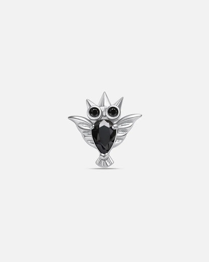 CRYSTAL OWL FLATBACK STUD