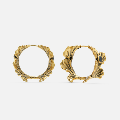 BOTANICAL GINKGO EARRINGS