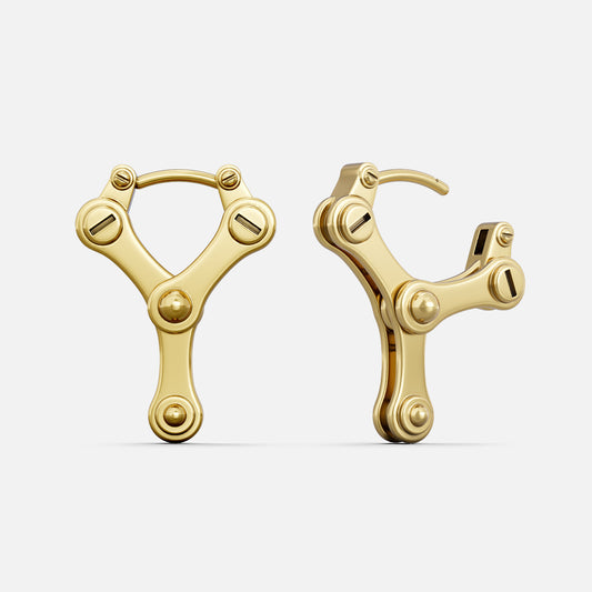 CHAINLINK MECHANIC EARRINGS