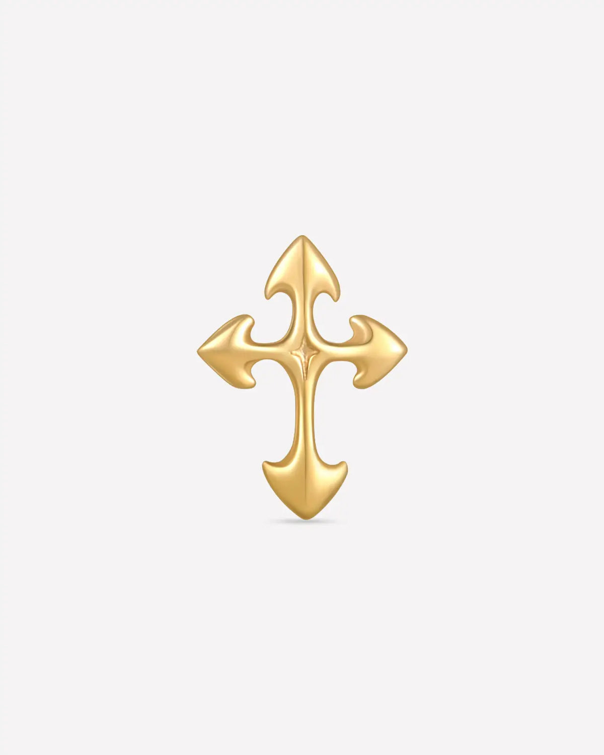 GOTHIC CROSS FLATBACK STUD