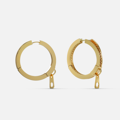 ZIPPER LOOP EARRINGS