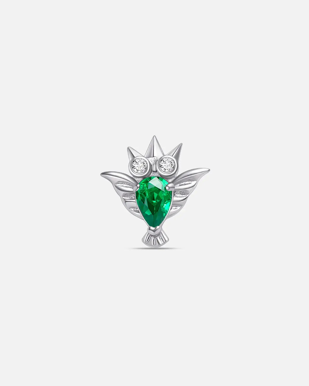 CRYSTAL OWL FLATBACK STUD