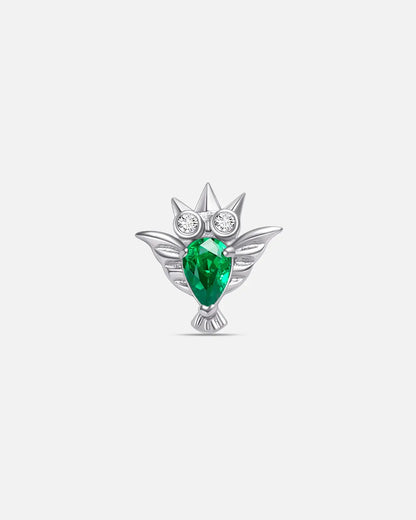CRYSTAL OWL FLATBACK STUD