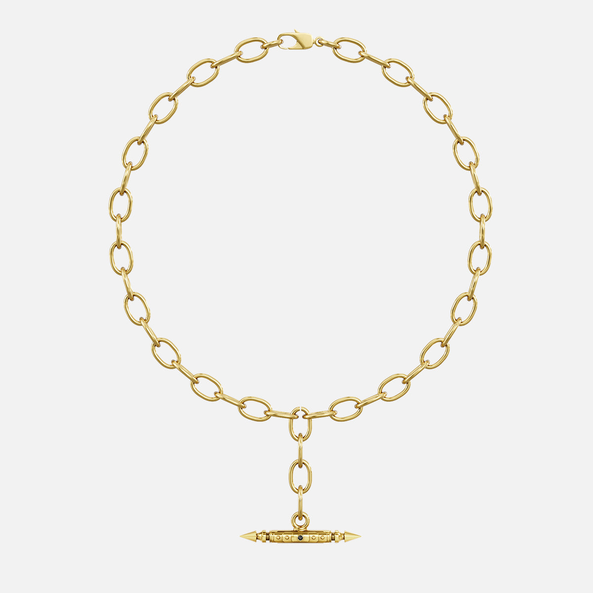 LAMINAR AXIS SPIKE CHAIN NECKLACE
