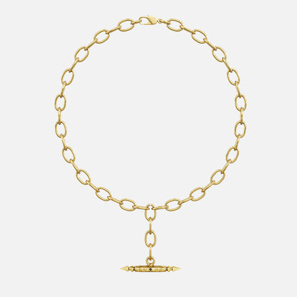 LAMINAR AXIS SPIKE CHAIN NECKLACE