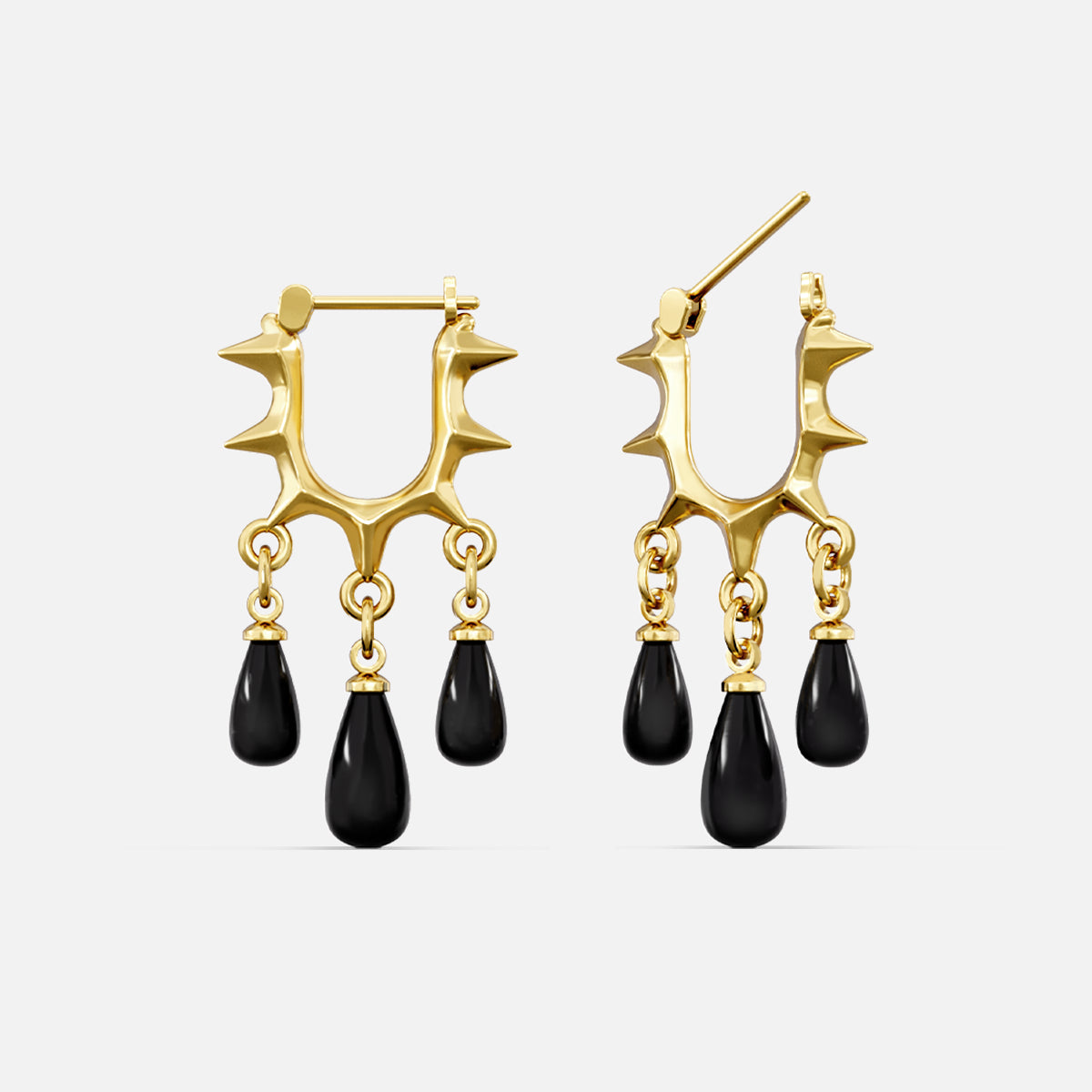 MIDNIGHT THORN EARRINGS