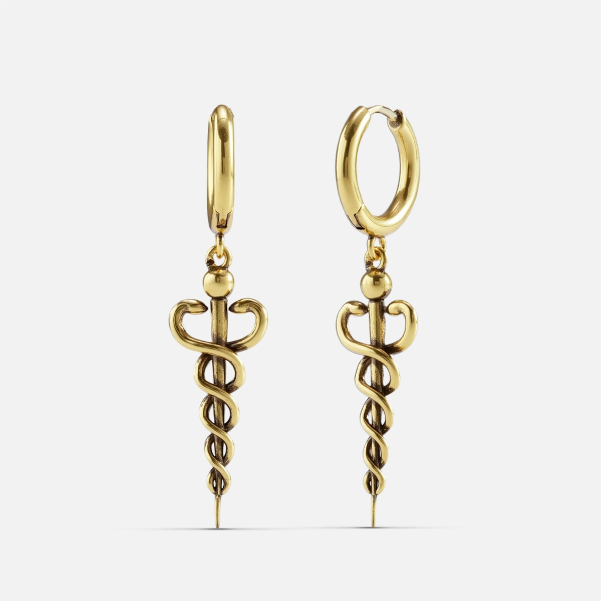 SERPENT STAFF EARRINGS