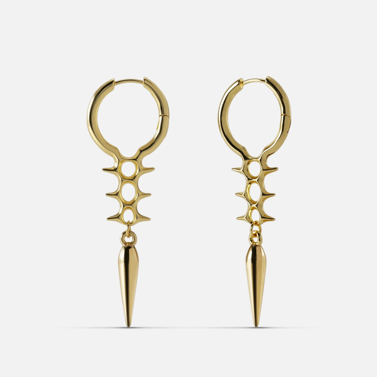 BIOMECH SPINE EARRINGS