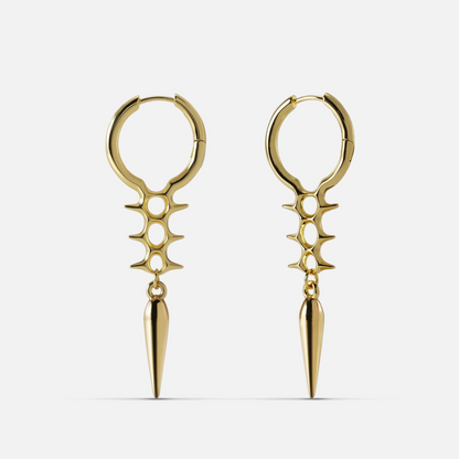 BIOMECH SPINE EARRINGS