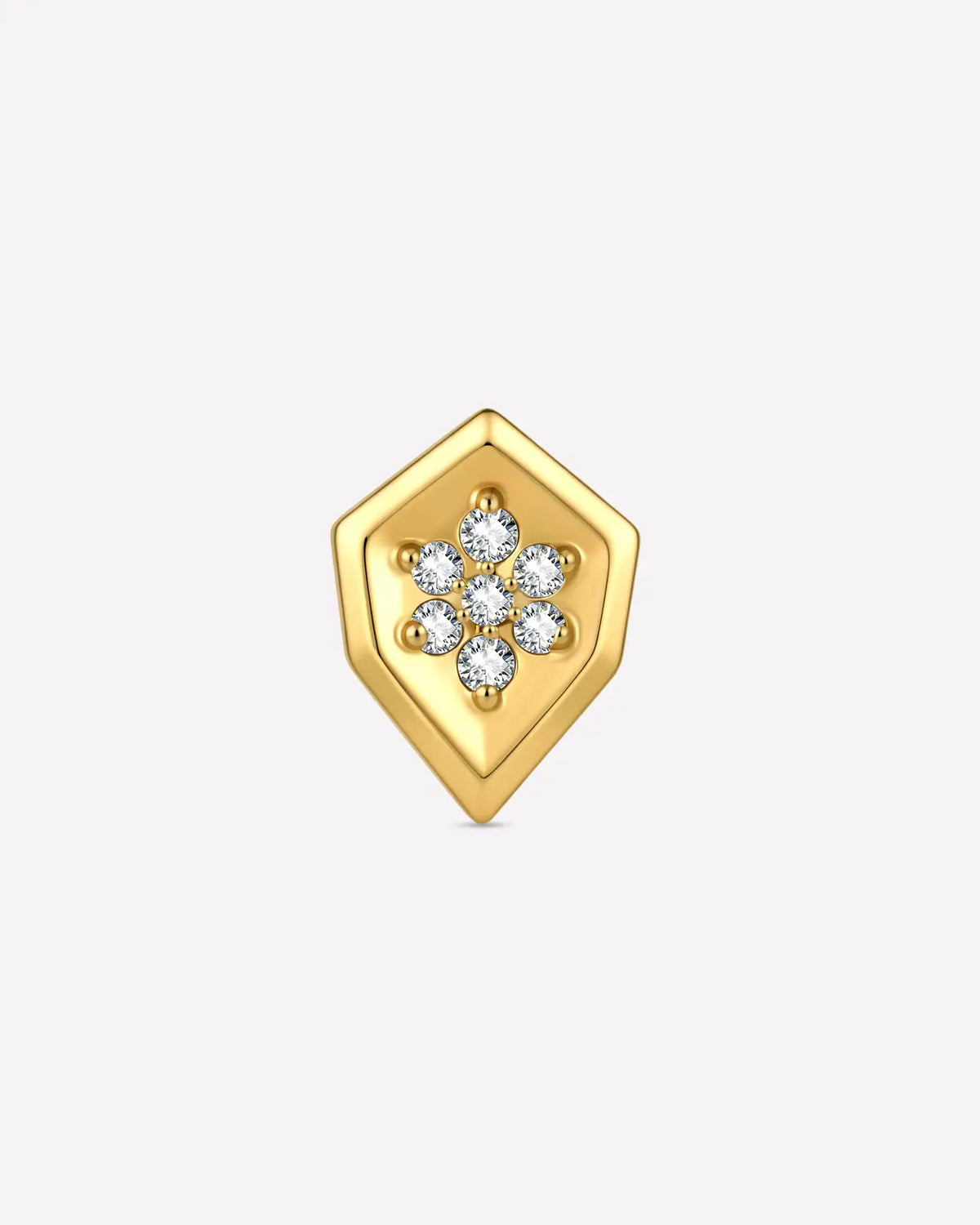 CRYSTAL SHIELD FLATBACK STUD