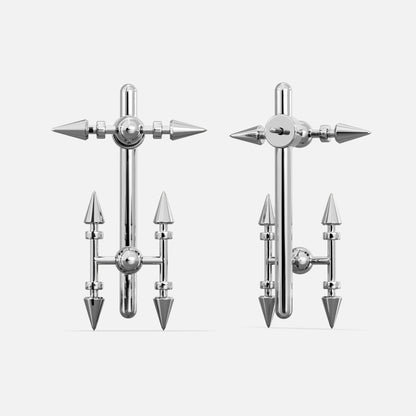 SPIRE AXIS STUD EARRINGS