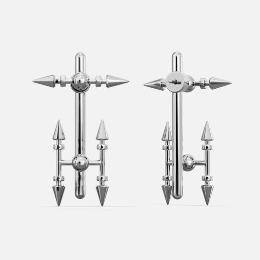 SPIRE AXIS STUD EARRINGS