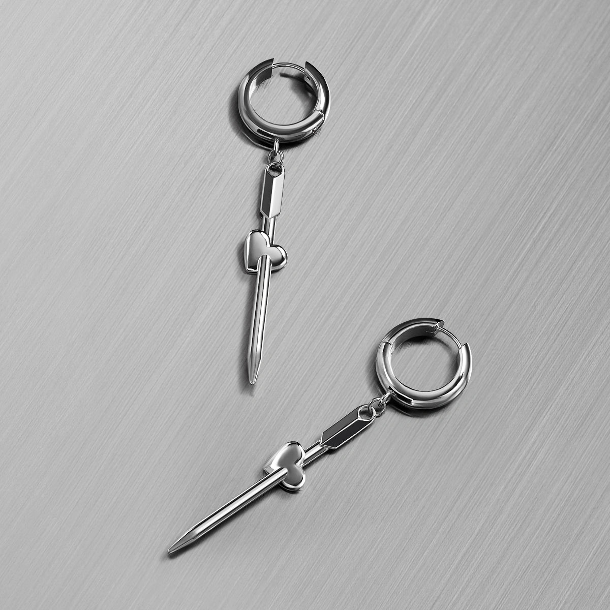 PIERCED HEART EARRINGS