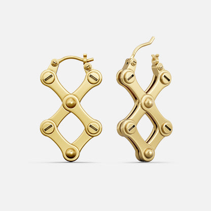 CHAINLINK X EARRINGS