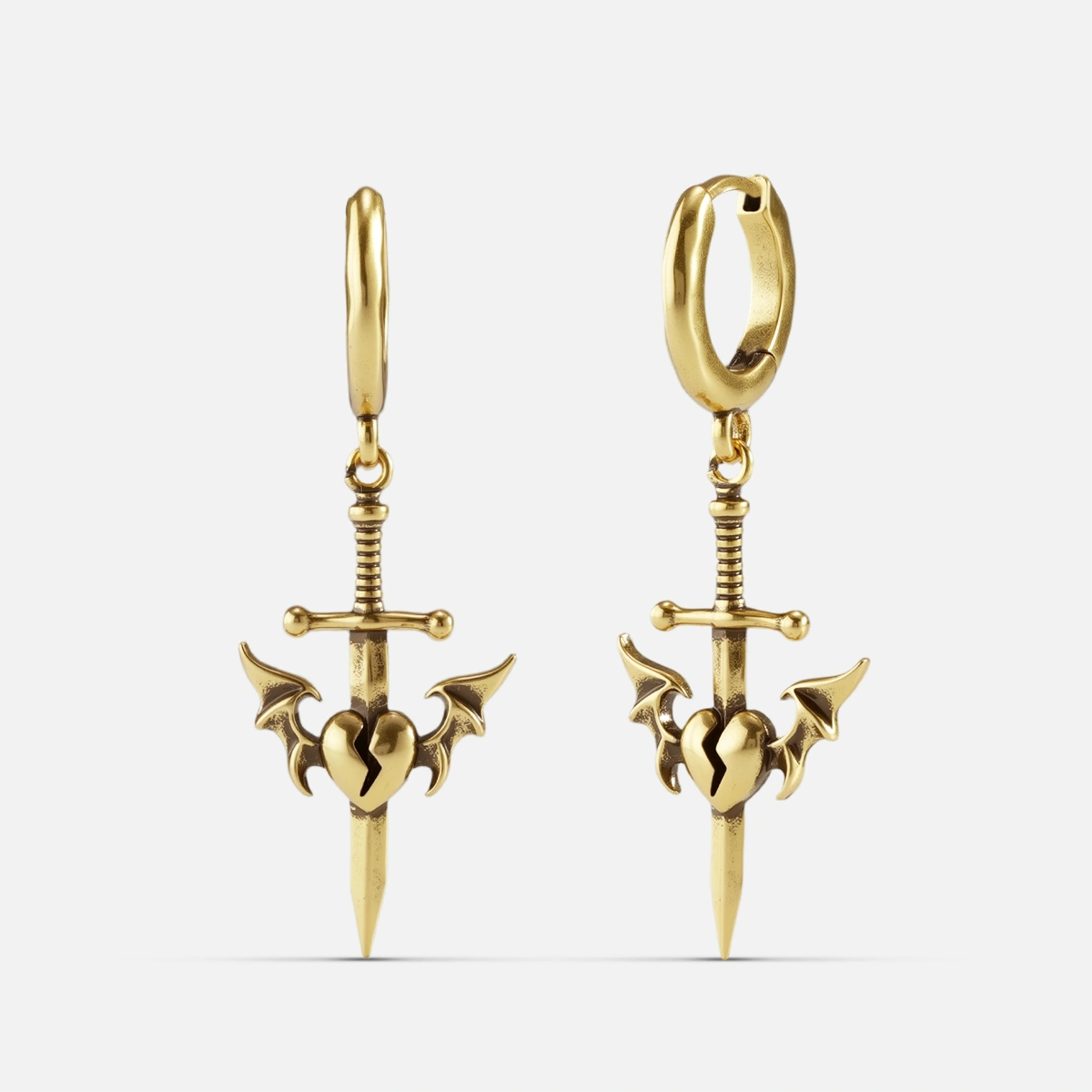 SHADOW SENTINEL DAGGER EARRINGS