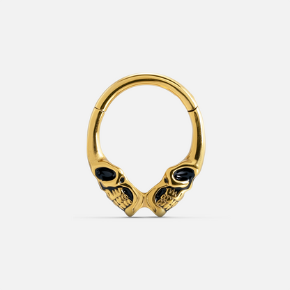 TWIN SKULL SEPTUM CLICKER